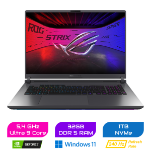 Asus ROG Strix G18 Gaming Laptop 18″ | Ultra 9 275HX | 32GB DDR5 | RTX 5070Ti | 1TB SSD | Windows 11 Home