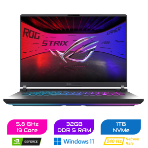 Asus ROG Strix G16 Gaming Laptop 16″ | i9 14900HX | 32GB DDR5 | RTX 5060 | 1TB SSD | Windows 11