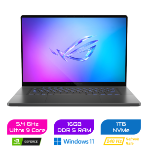 Asus ROG Zephyrus G16 Gaming Laptop 16″ | Ultra 9 285H | 16GB DDR5 | RTX 5060 | 1TB SSD | Windows 11 Pro